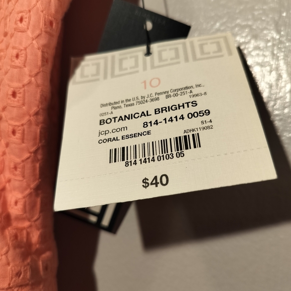 Liz Claiborne Coral Sleeveless Blouse - Picture 6 of 8